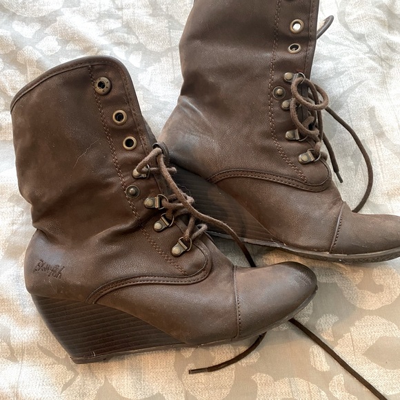 Blowfish, Size 8, Brown, Wedge Heeled, Bootie - Picture 5 of 5